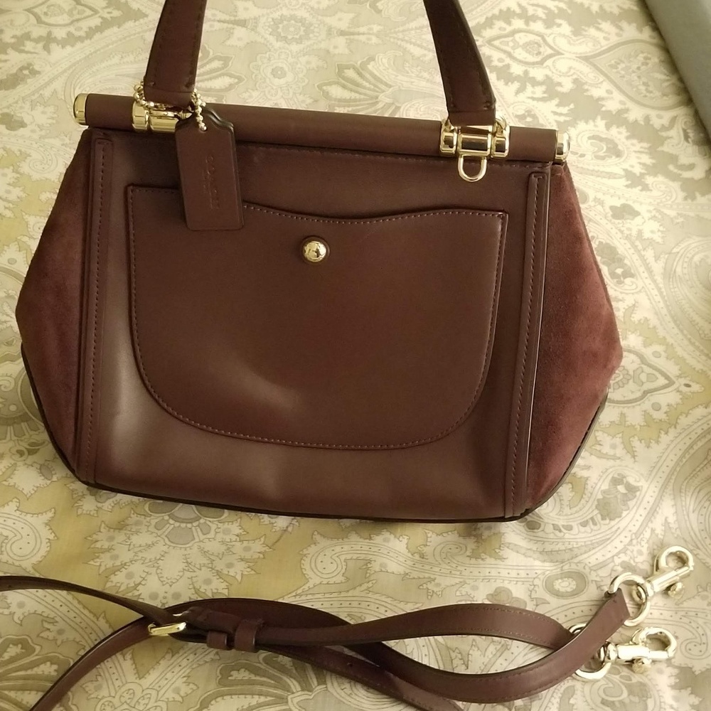 COACH DRIFTER SATCHEL IN COLORBLOCK EXOTIC - Picture 3 of 7